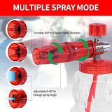 Bear Force Foam Cannon Pressure Washer Stainless Steel Foam Cannon with 1/4” Quick Connector & 1.25mm & 1.10mm Orifice Nozzle, Adjustable Snow Foam Lance