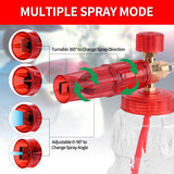 Bear Force Foam Cannon Pressure Washer Brass Foam Cannon Foam Generator Snow Foam Lance with 1/4” Quick Connector & 1.25mm & 1.10mm Orifice Nozzle